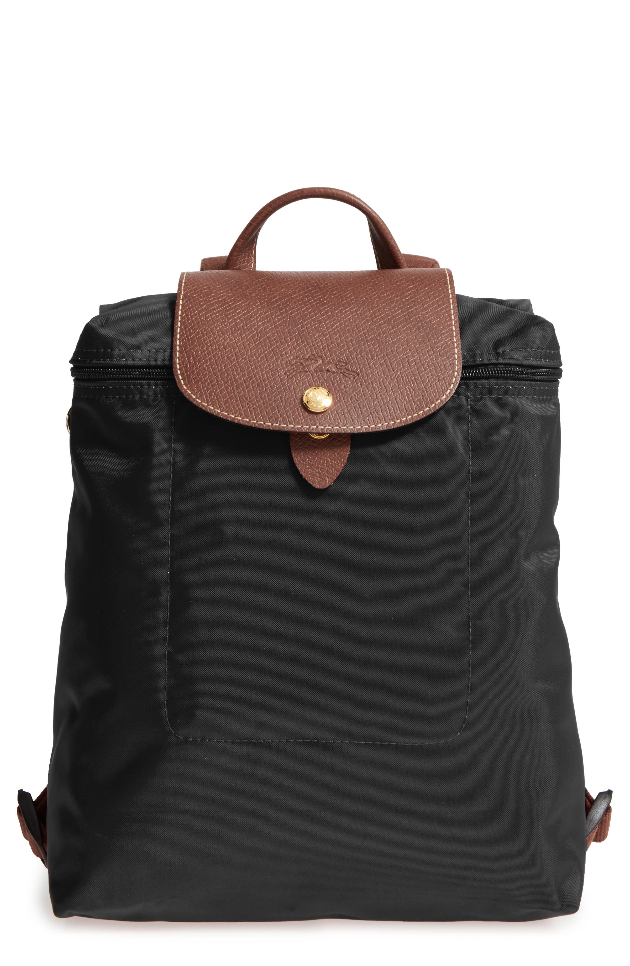 Le Pliage Nylon Canvas Backpack, Main, color, BLACK