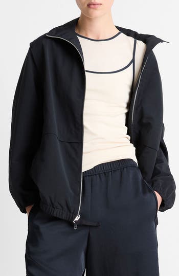 Vince Nylon Track Jacket in Coastal Blue at Nordstrom Rack, Size X-Small
