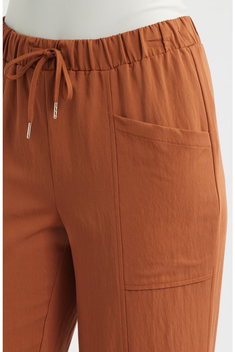 Tie Waist Crop Pants, Alternate, color, CEDAR SPICE