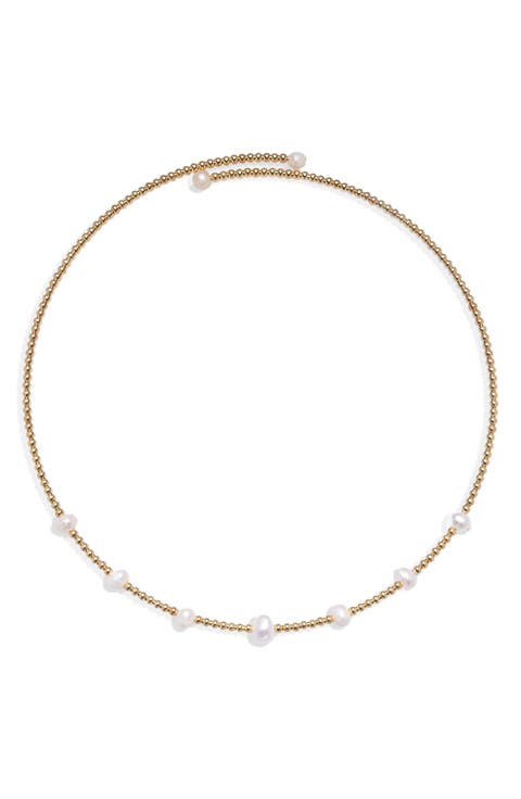 Helena Freshwater Pearl Collar Necklace
