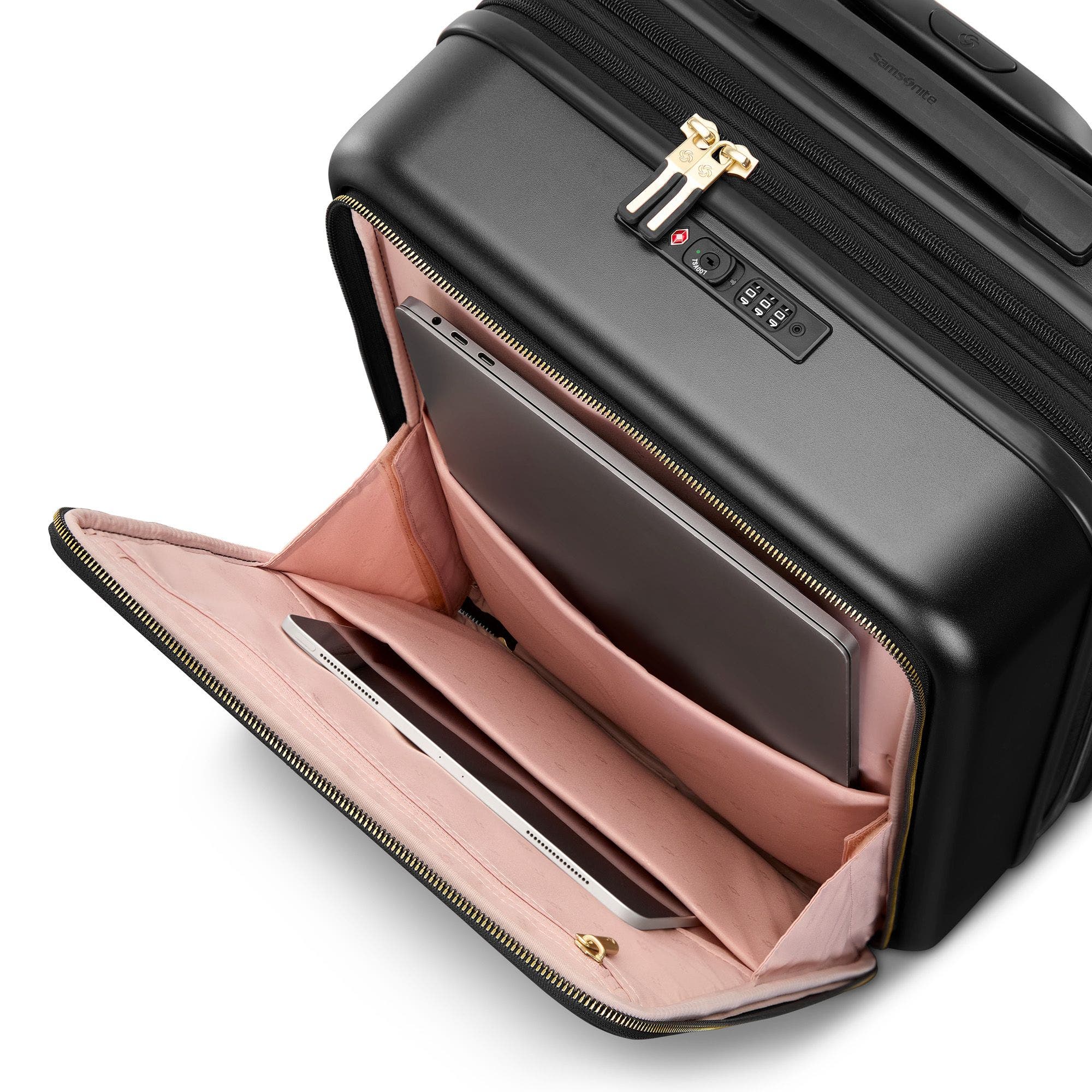 Samsonite Mobile Solution 2 Expandable Carry-On Spinner, Alternate, color, Black