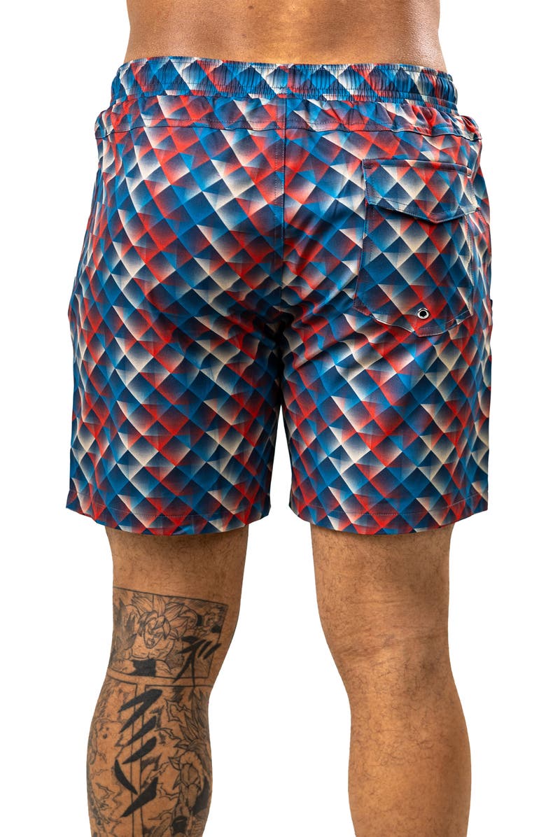 Maceoo Marthyr Swim Trunks, Alternate, color, Red