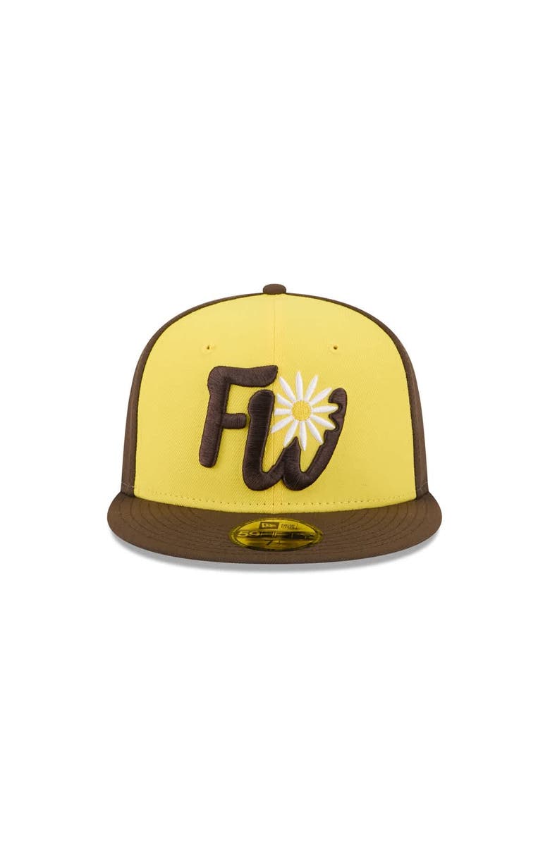 New Era Men's New Era Yellow Fort Wayne TinCaps Theme Nights 59FIFTY Fitted Hat, Alternate, color, Yellow