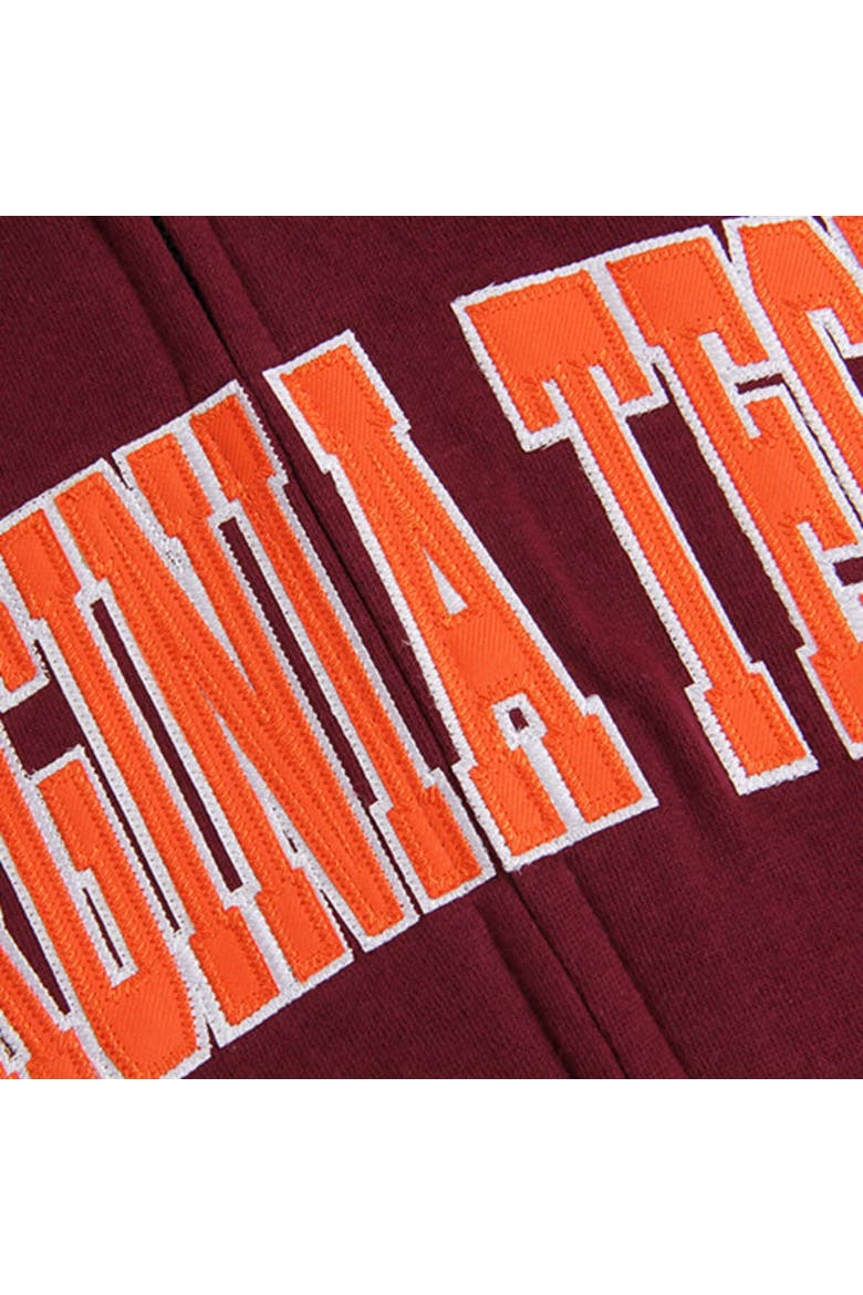 Women's Stadium Athletic Maroon Virginia Tech Hokies Arched Name Full-Zip Hoodie, Alternate, color, Maroon