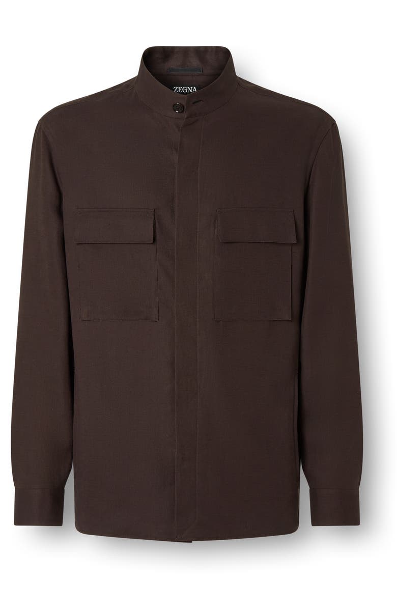 ZEGNA Oasi Lino Overshirt, Alternate, color, 