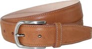 CrookhornDavis Men's Brescia Boxcalf Casual Belt with Contrast Stitch