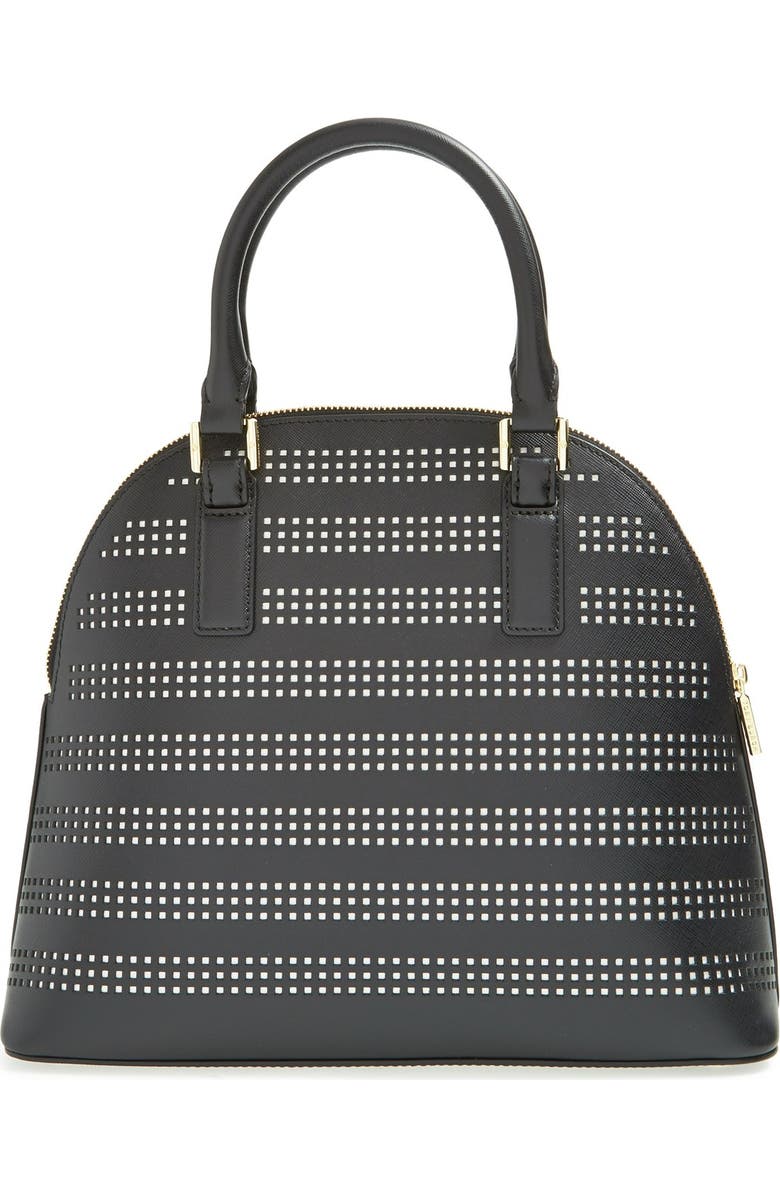 Tory Burch 'Robinson' Perforated Leather Dome Satchel, Alternate, color,