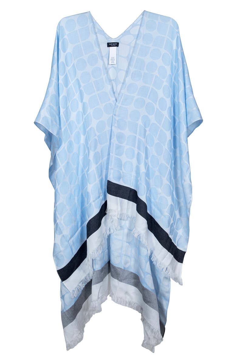 Kate Spade New York noel yarn dye ruana, Alternate, color, 