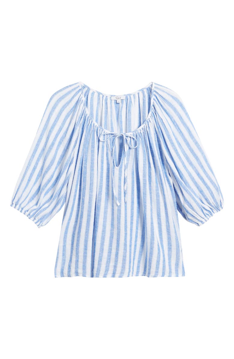 Rails Kirstie Stripe Linen Blend Top, Alternate, color, Casablanca Stripe