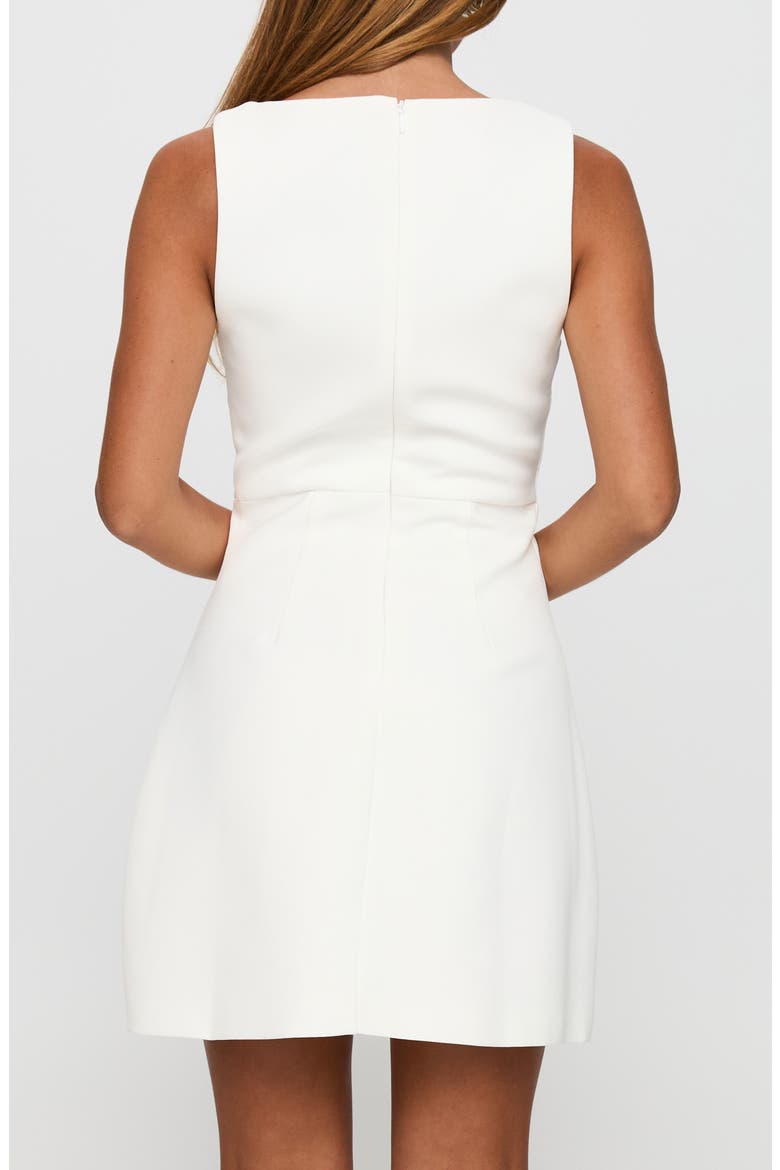 Klaudia Sleeveless Sheath Minidress, Alternate, color, WHITE
