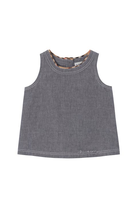 Cotton Chambray Dress