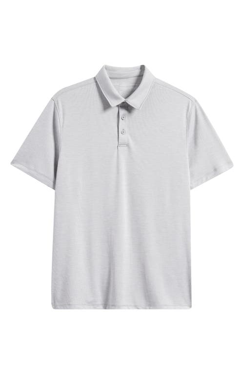 Zella Dynamic Train Polo In Grey Silk Light Heather