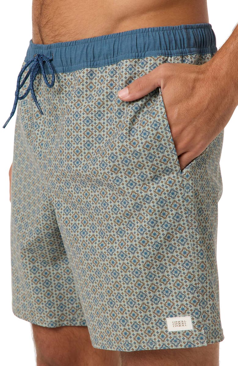 O'Neill Hermosa Retro Swim Trunks, Alternate, color, Seagrass