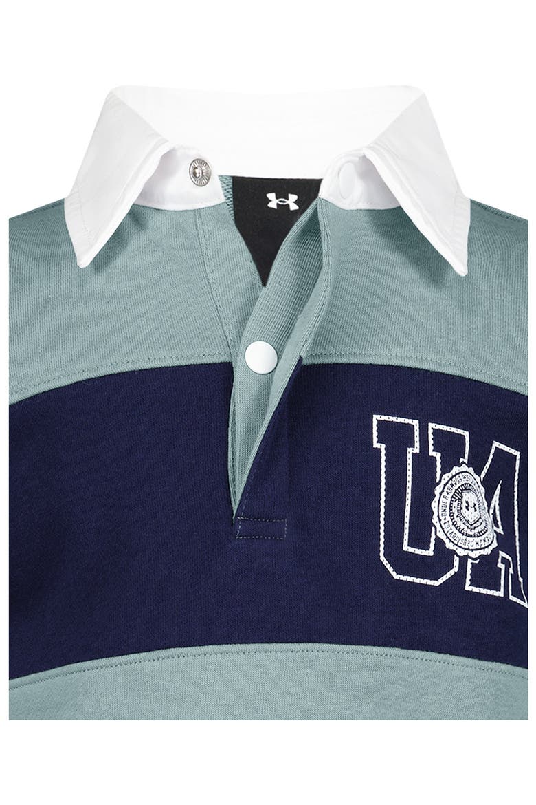 Kids' French Terry Rugby Shirt, Alternate, color, SERPENTINE