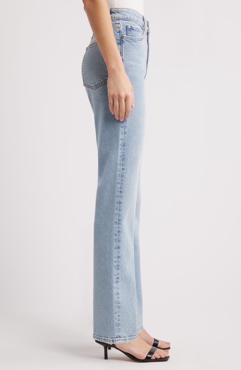 FRAME The Pixie Ruler High Waist Straight Leg Jeans, Alternate, color, Dolly