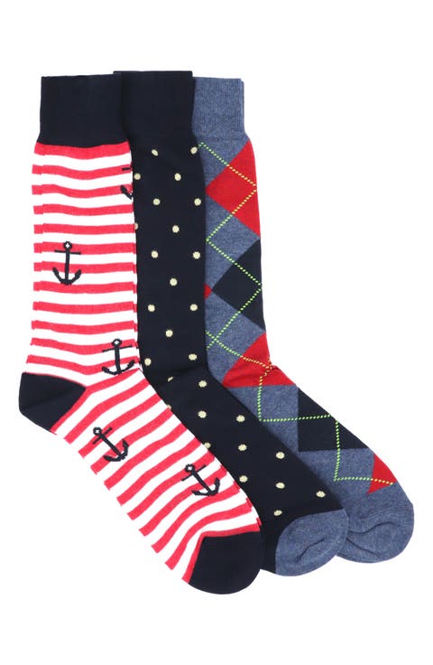 3-Pack Cotton Crew Socks