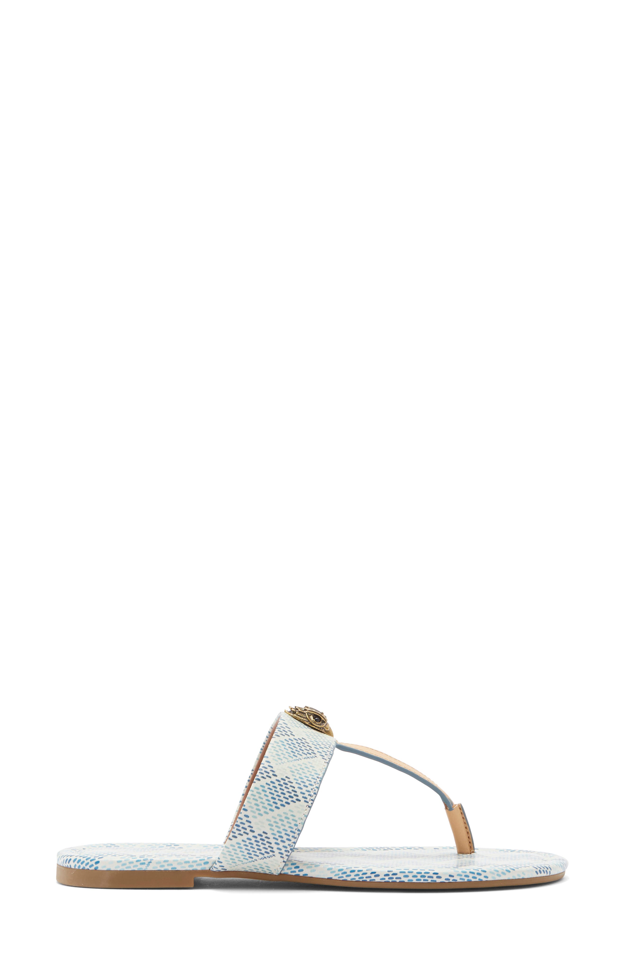 Kurt Geiger London Kensington T-Strap Sandal, Alternate, color, White/ Comb