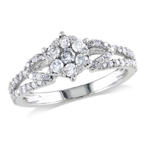 Diamond Composite Split-Shank Ring 10k
