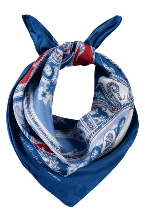 Paisley Silk Small Square Scarf