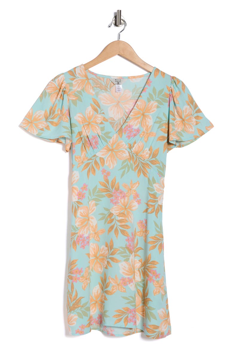 Such a Flirt Short Sleeve Minidress, Alternate, color, COASTAL BLUE