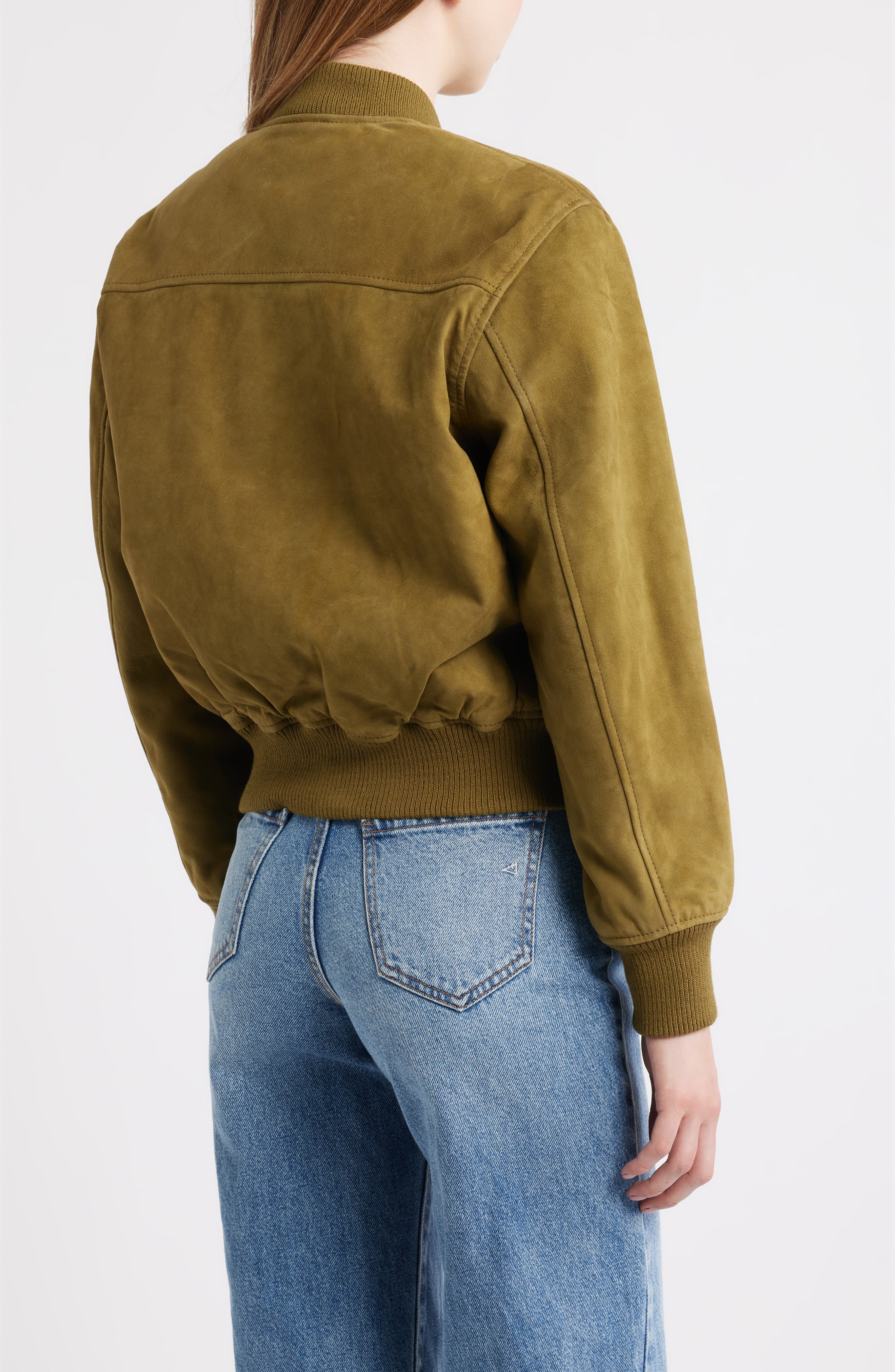 Suede Bomber Jacket - image 4