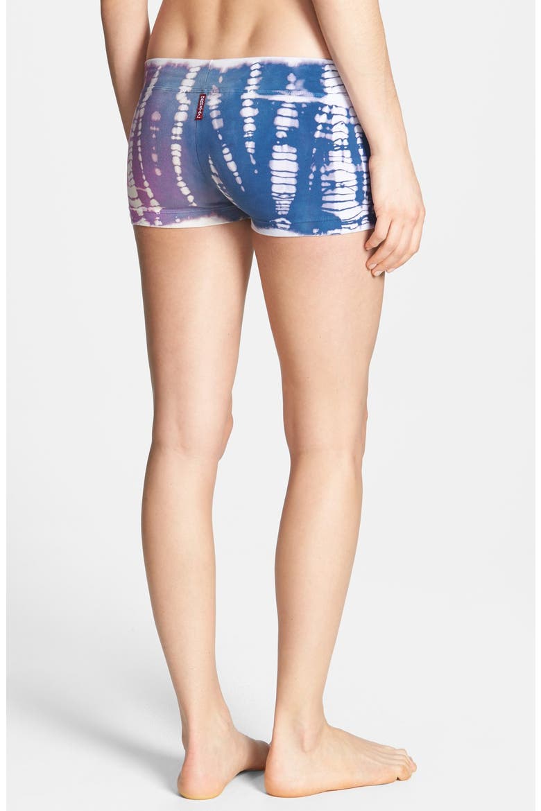 'Bootie' Shorts, Alternate, color, RAINBOW LIZARD/ NAVY/ HOT PINK