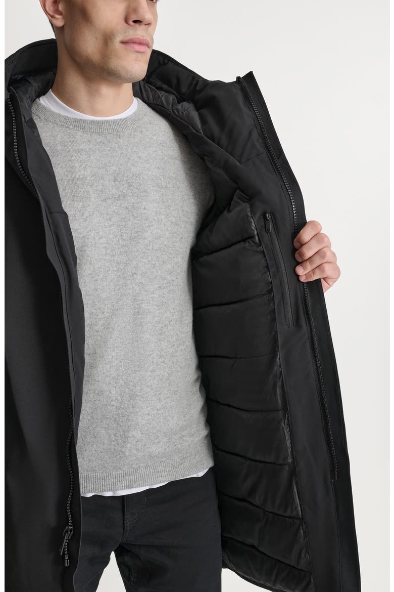 Stretch Arctic Hooded Jacket, Alternate, color, BLACK