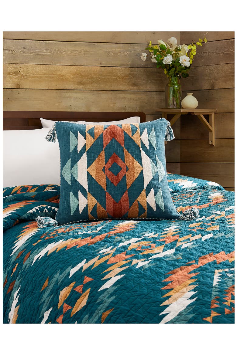 Summerland Accent Pillow, Alternate, color, TEAL