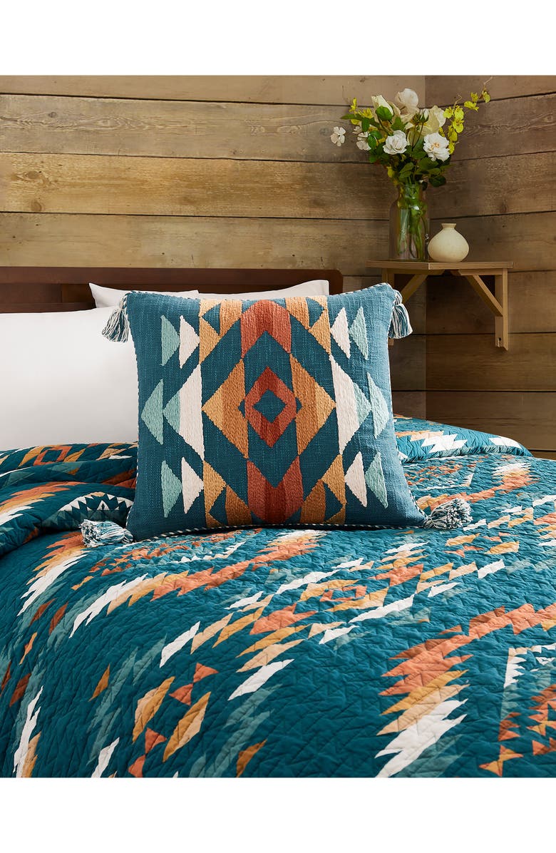 Pendleton Summerland Accent Pillow, Alternate, color, Teal