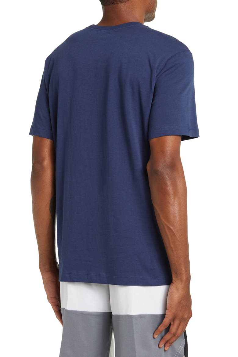 Swoosh Oval T-Shirt, Alternate, color, 410 MNNAVY