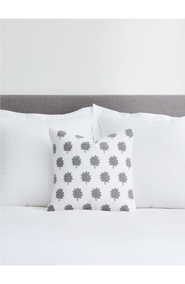 Boll & Branch Leaf Accent Pillow, Alternate, color,