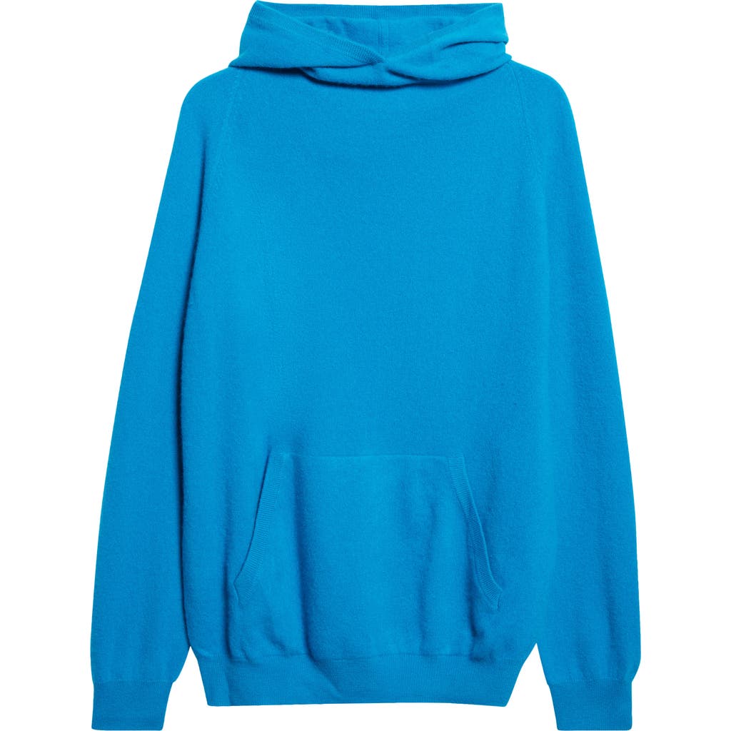 Frenckenberger Bf Hooded Cashmere Sweater In Blue