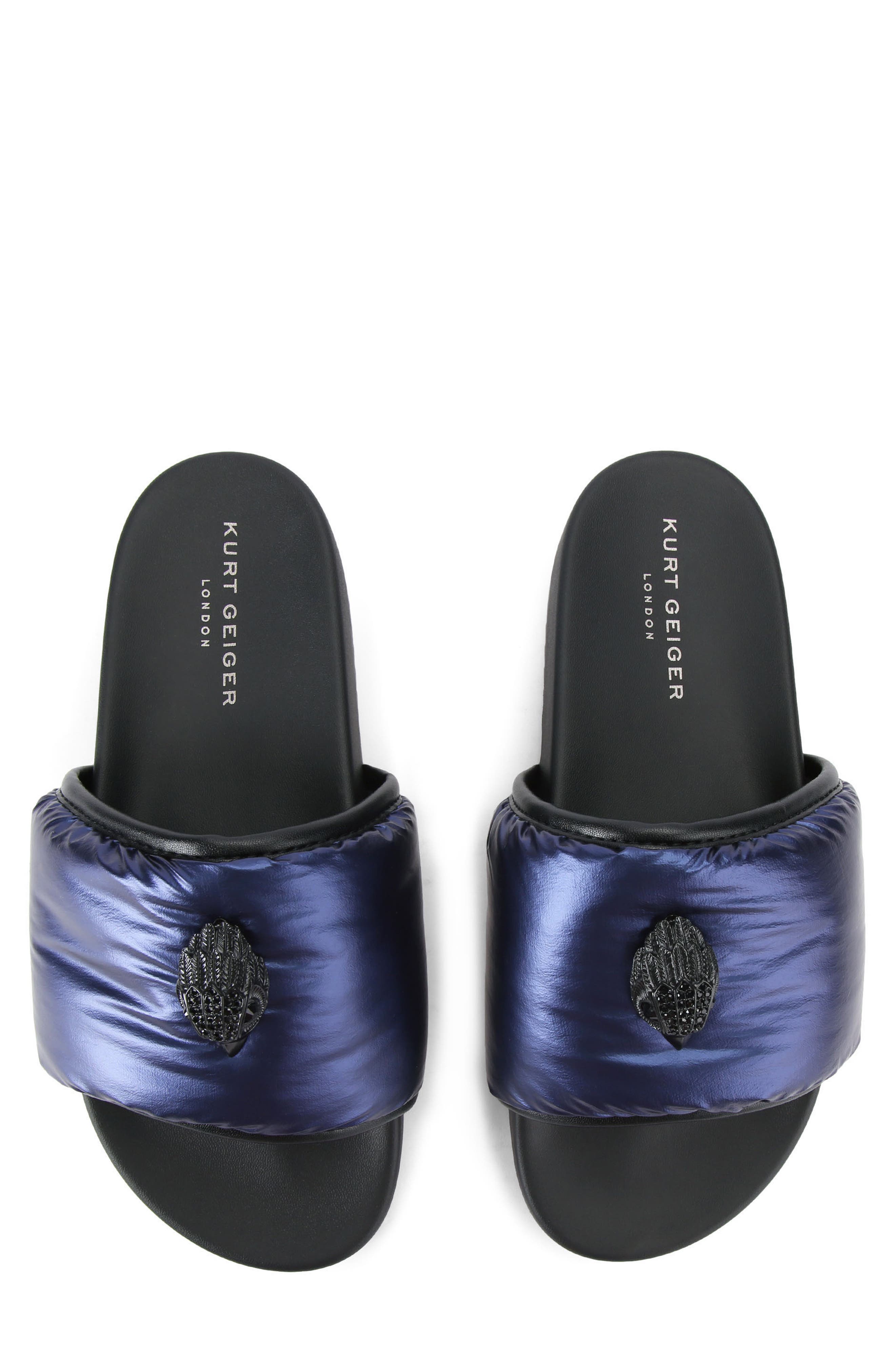 Kurt Geiger London Eagle Slide Sandal, Alternate, color, Navy
