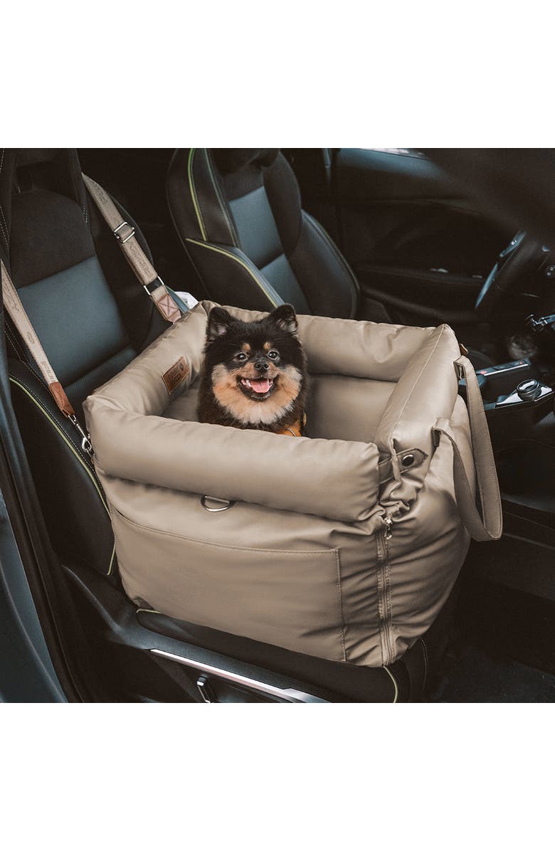 FunnyFuzzy Voyager Dog Car Booster Bed, Alternate, color, Grey