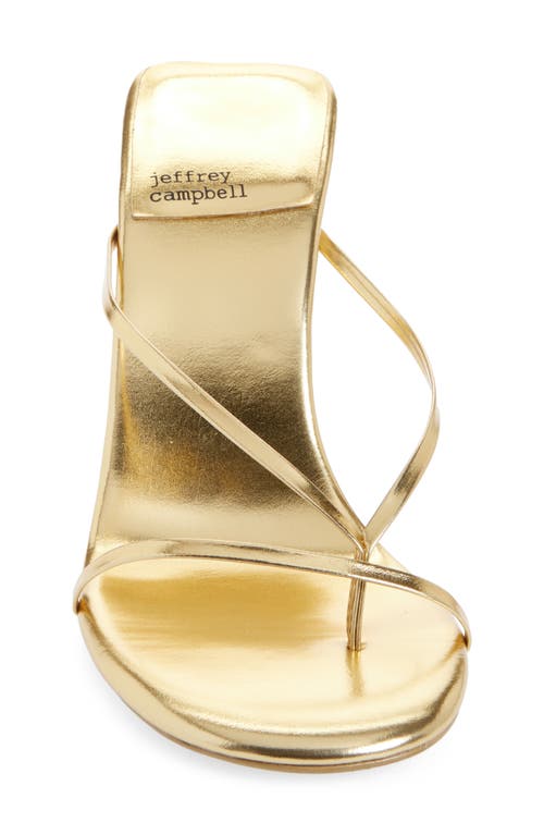 Jeffrey Campbell Murals Flip Flop In Gold