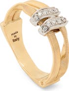 Marco Bicego Marrakech 18k Gold Diamond Two Strand Ring