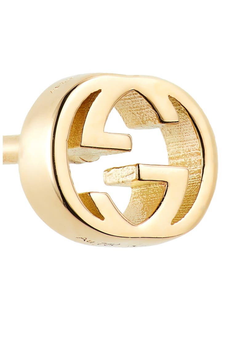 Interlocking-G Stud Earrings, Alternate, color, 18K YELLOW GOLD