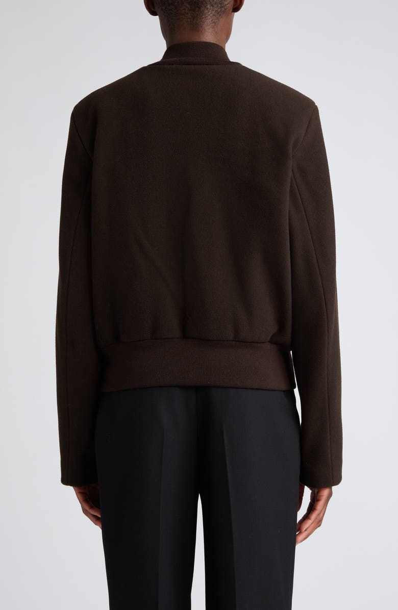 TOTEME Wool Blend Felt Sartorial Flight Jacket, Alternate, color, 