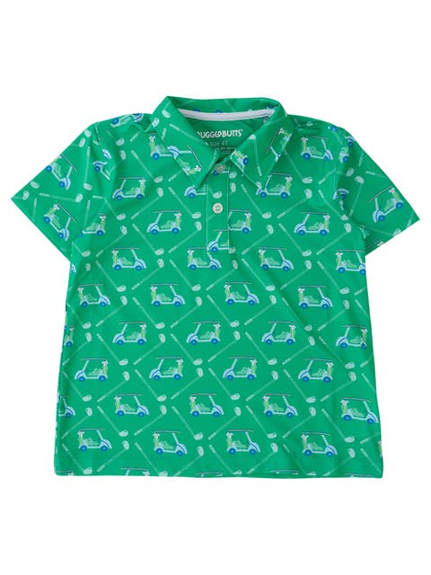 Boys Knit Short Sleeve Performance Polo