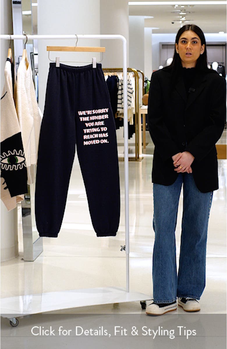 1-800 Kimmy Graphic Sweatpants, sales video thumbnail