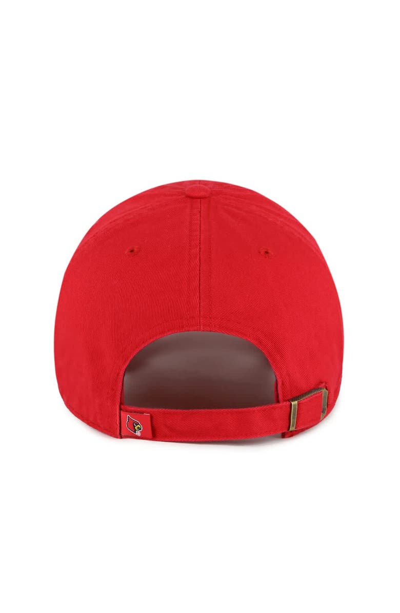 '47 Men's '47 Red Louisville Cardinals Clean Up Adjustable Hat, Alternate, color, Red