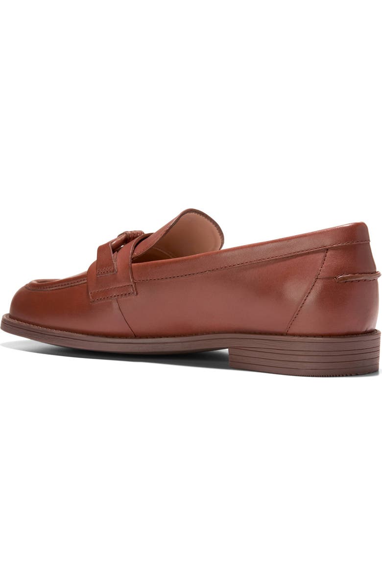 Cole Haan Stassi Bow Loafer, Alternate, color, Dark Cuoio Leather