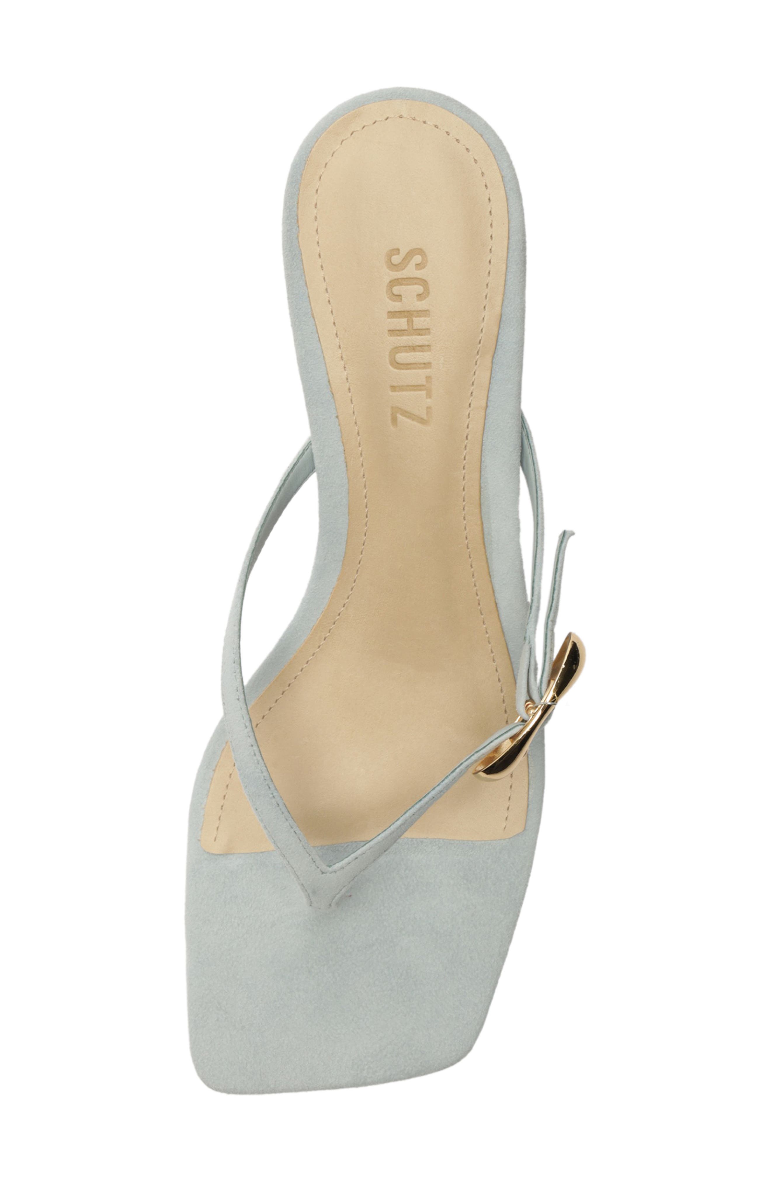 Miriam Slide Sandal, Alternate, color, LIGHT AZURE