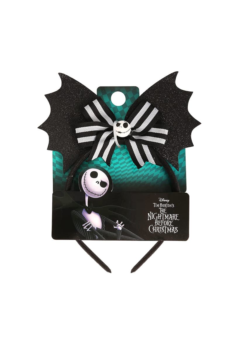 The Nightmare Before Christmas Headband for Women - Black Batwings, Alternate, color, Black