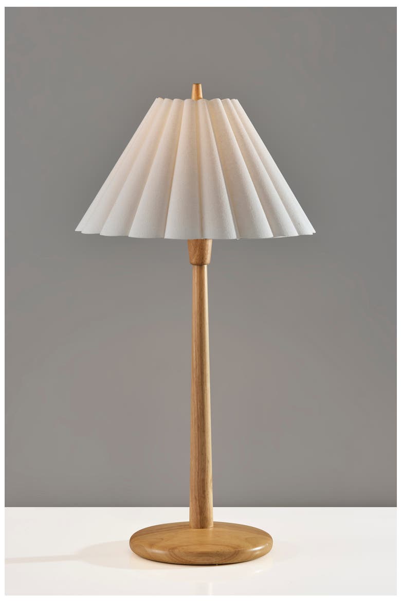 Scallop Table Lamp, Alternate, color, NATURAL