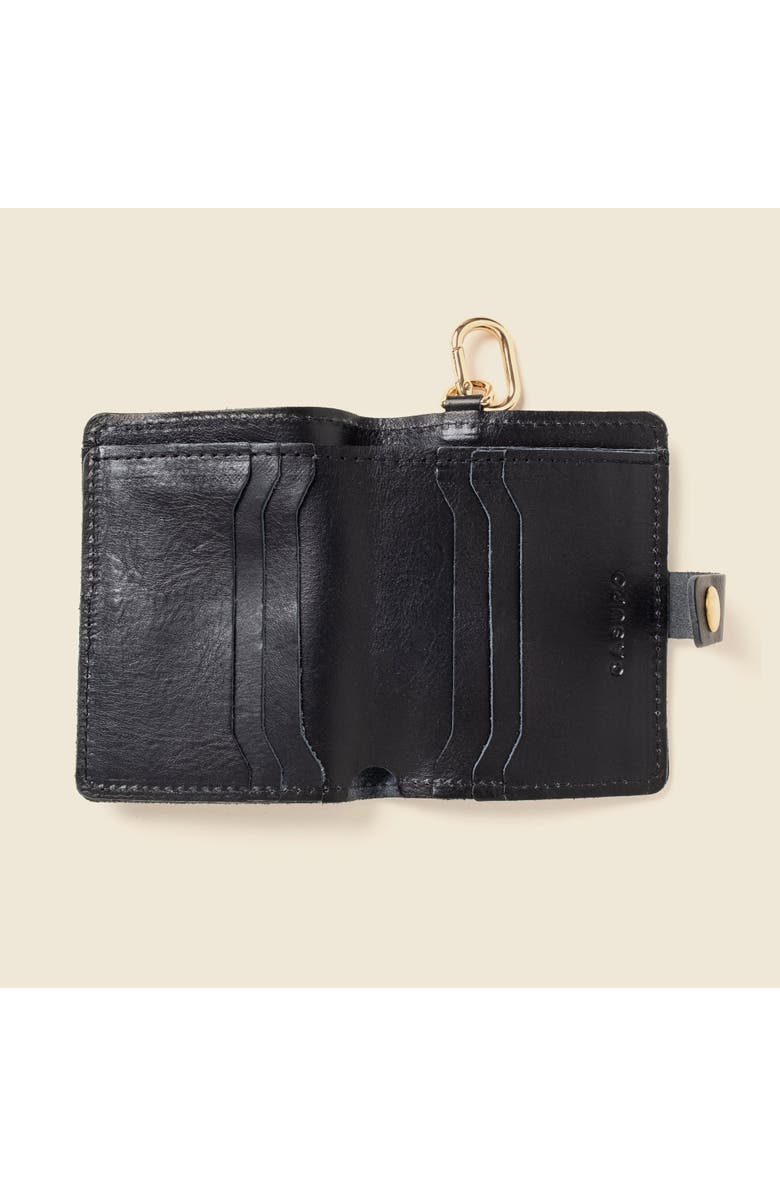 Casupo Wallet with Snap and Key Ring, Alternate, color, Black