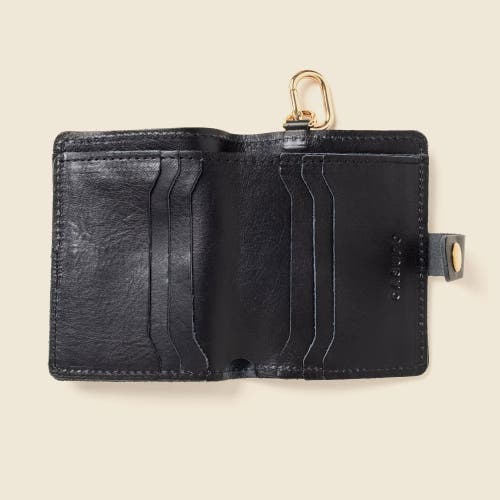 Casupo Wallet With Snap And Key Ring In Black