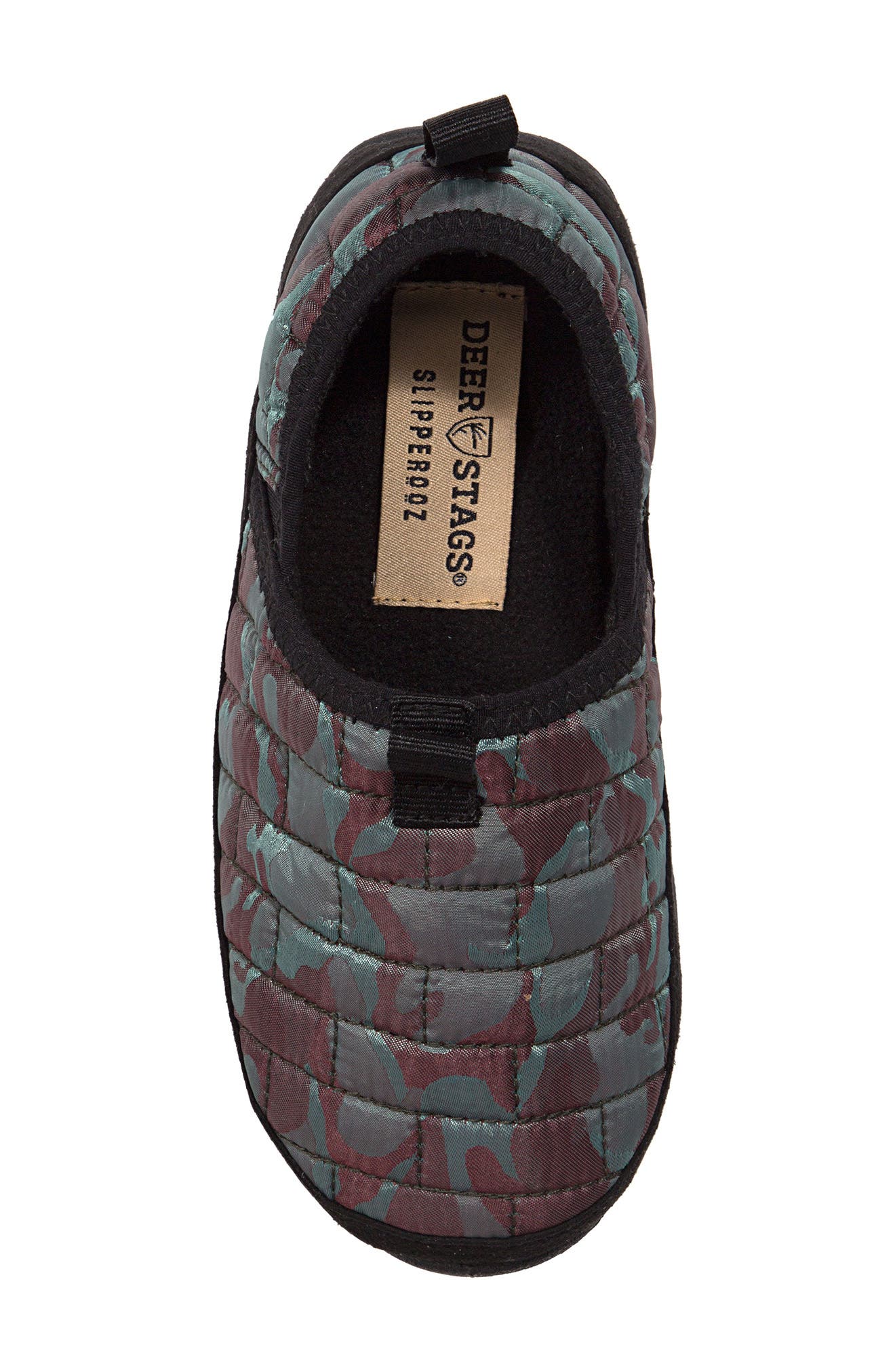 Lil Yuma Faux Shearling Lined Slipper, Alternate, color, MAROON CAMO