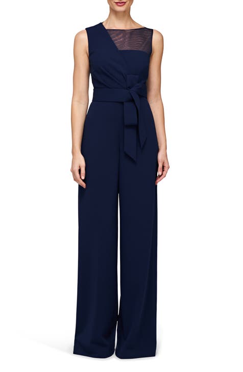 Navy blue dress jumpsuits best sale