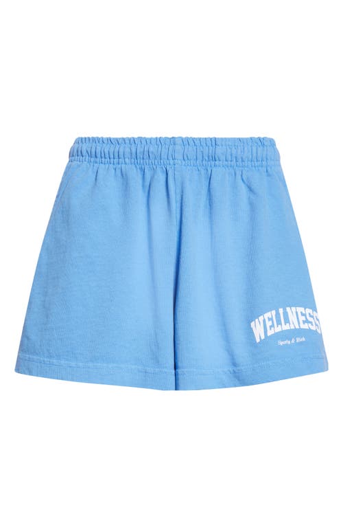 Sporty And Rich Sporty & Rich Wellness Ivy Disco Shorts In Blue